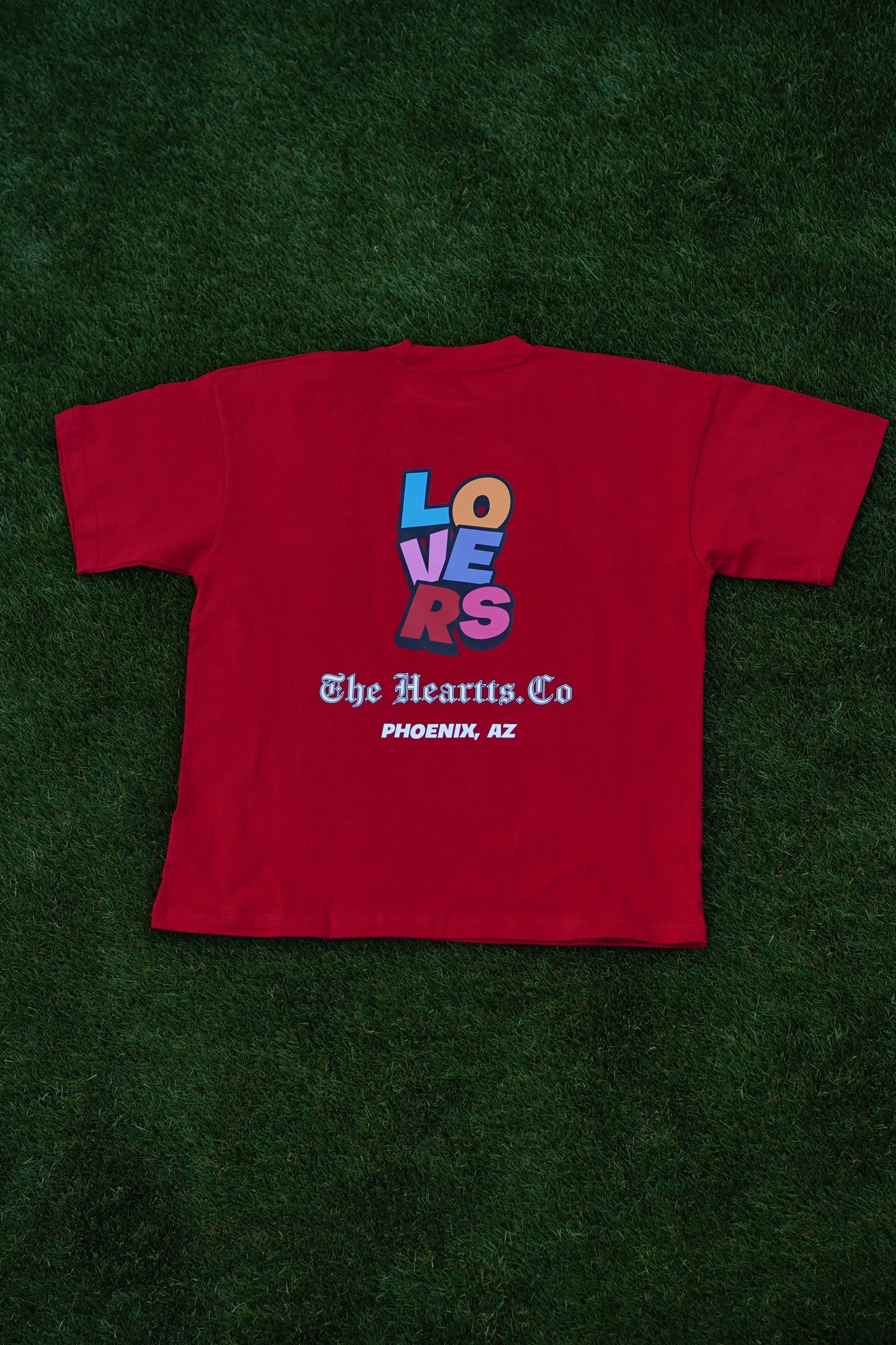 OVERSIZED "LOVERS"   T-Shirt (Red)