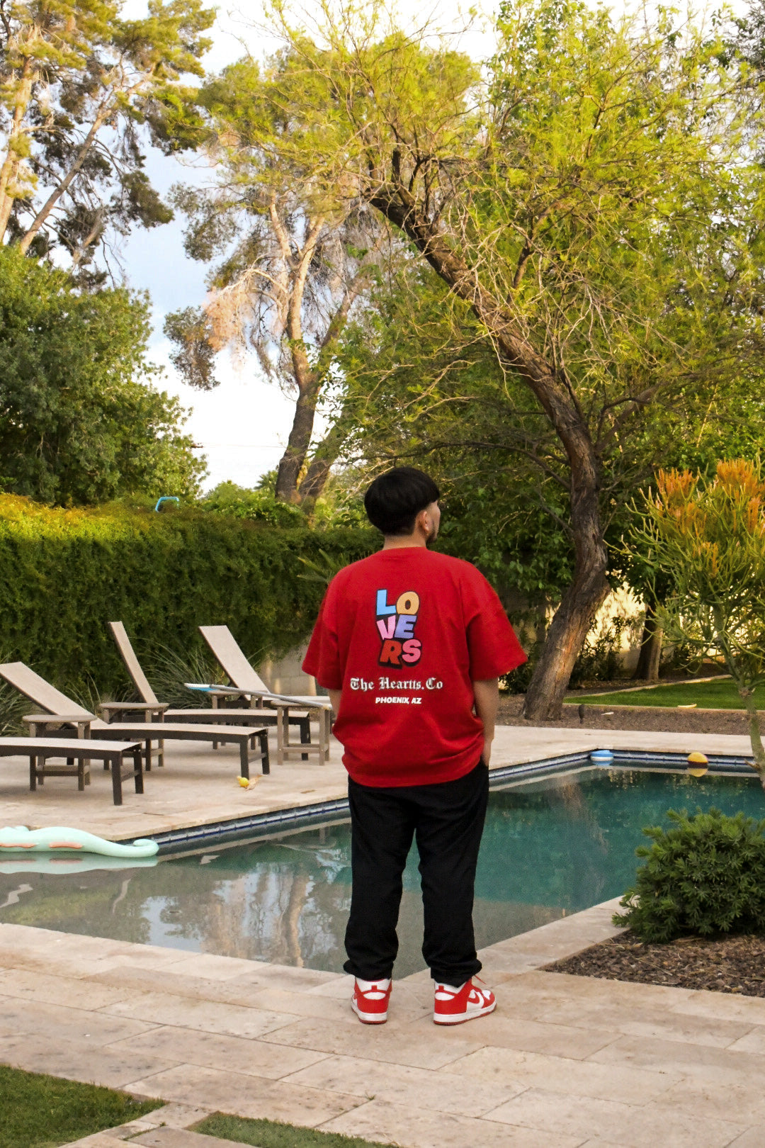 OVERSIZED "LOVERS"   T-Shirt (Red)