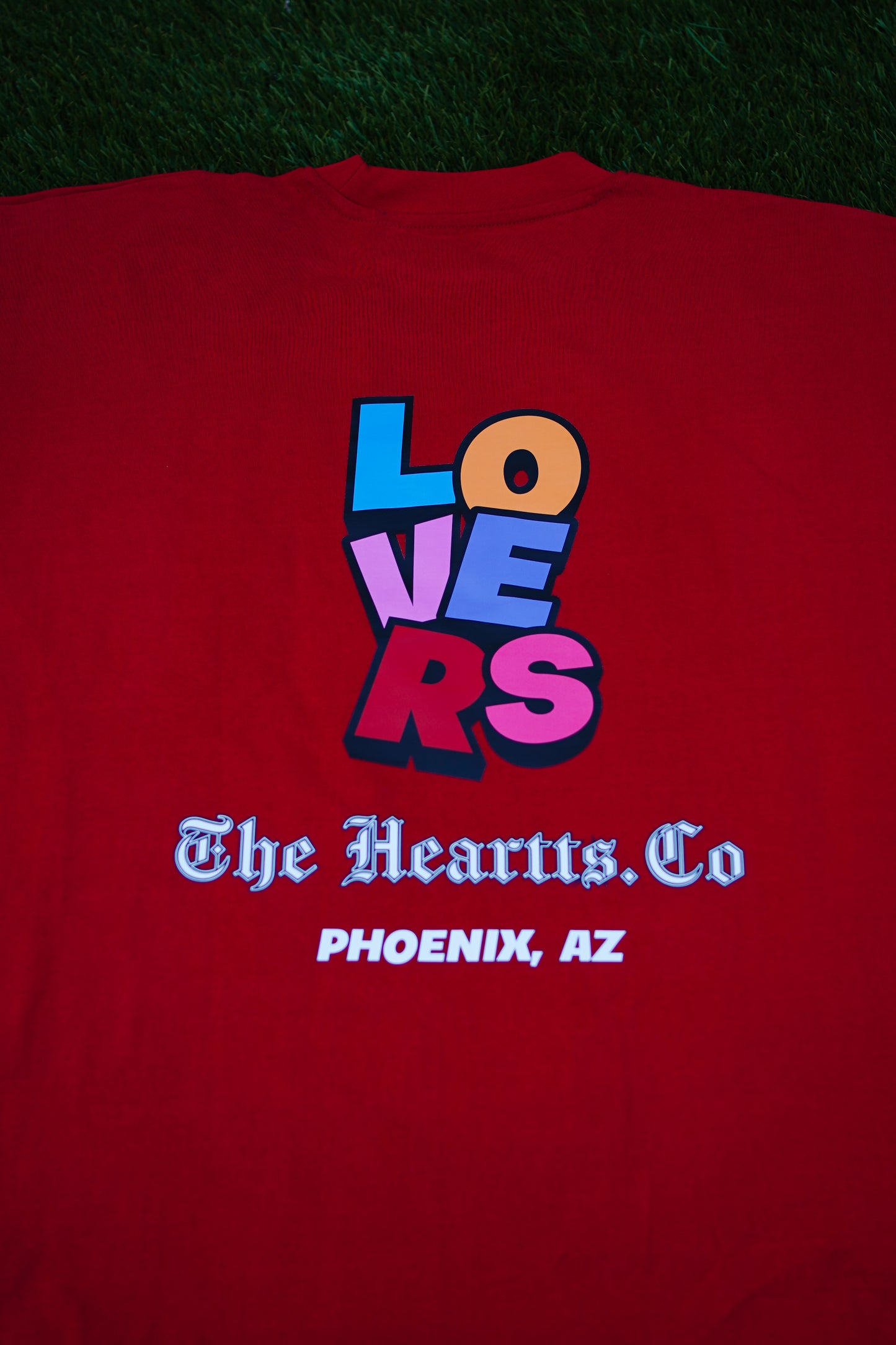 OVERSIZED "LOVERS"   T-Shirt (Red)